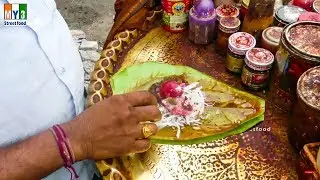 SWEET PAAN MAKING | PAN MAKER MAKING PAAN street food
