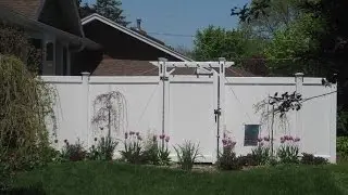 No maintenance vinyl fence panel