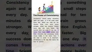 The Power of Consistency 🔑 | Easy English Story #learnenglish #englishstory #consistency