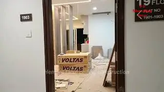 Profile light cutting false ceiling design work completed video #hyderabad #ceiling #gypsum