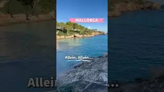Cala d&lsquo;Or -Cala Esmeralda🌴🏖️MALLORCA island🩷Strand im Winter&hellip;🌊 spain #mallorca #travel #shorts