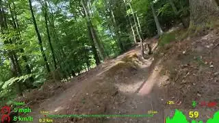 30 minute MTB Trail Indoor Cycling Workout Saarland Garmin 4K Video