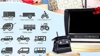 Top Deals 7-inch for Trailer Backup Camera HD 1080P Long-Battery Life