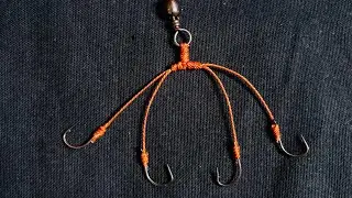 A great knot for tying four hooks