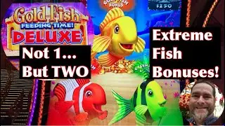 I Got TWO Mega Extreme Bonuses In A Row On Goldfish Feeding Time Deluxe!
