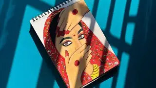 How to draw a bride #viralart #artisticchannel #easydrawing #bridedrawing