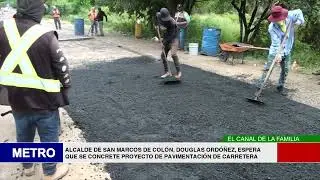 ALCALDE DE SAN MARCOS DE COL&Oacute;N, DOUGLAS ORD&Oacute;&Ntilde;EZ, ESPERA QUE SE CONCRETE PROYECTO DE PAVIMENTACI&Oacute;N