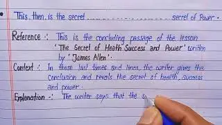Reference Context Explanation Kaise Likhe | Reference kaise likhe | English Reference