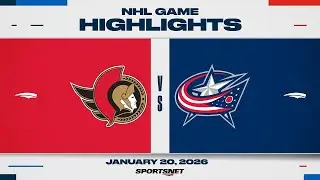 NHL Highlights | Senators vs. Blue Jackets - January 20, 2026