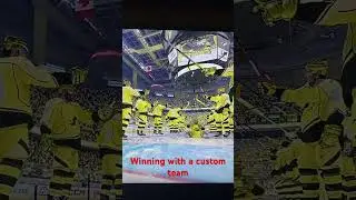 Winning in NHL#23 with a custom team