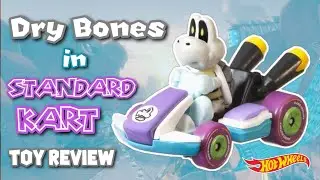 Dry Bones Hot Wheels in Standard Kart Toy Review | Mario Kart Hot Wheels