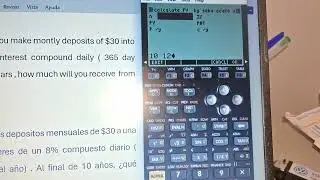 Finance Calculator Hp 50g Time Value of Money (TVM) with (P/y) and (C/y)- Valor del dinero en tiempo