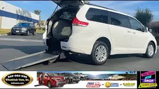 For Sale 2011 Toyota Sienna Freedom Motors Power Fold Out Ramp Rear Loading Wheelchair Van