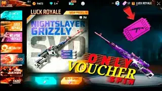 Free Fire New Wepon Royal || spin only Voucher Token || New SVD skin