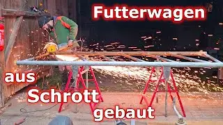 Alter Anhänger wird zur mobilen Futterstation