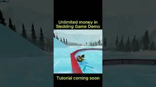 How to earn unlimited money in Sledding Game demo #gaming #roblox #snow #funny