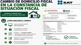 COMO HACER EL CAMBIO DE DOMICILIO FISCAL EN EL SAT 2026