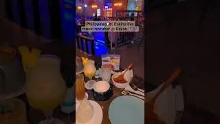 Philippines🇵🇭: Eskina restobar with live band🎷 #philippines #davao #davaocity #bisaya #food #music