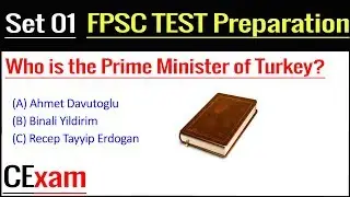 FPSC Test Preparation, MCQS Set 01, Current Affairs, General Knowledge, by CExam