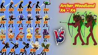 Which Black Stickman Unit Can Defeat x8 Woodland Archers?! 😱🔥