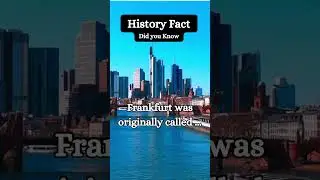 🇩🇪Frankfurt am Main Facts🇩🇪🌆 History Fact #travel #germany #frankfurt #fact #citiesskyline