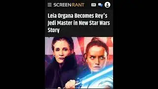 @StarWars⁩  Unexpanded Disney Universe: Leia is a Jedi Master and Rey Her Apprentice in new book