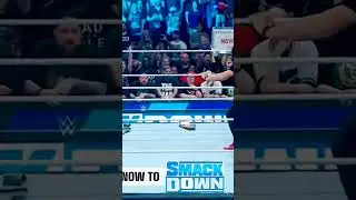 HONORARY UCE SAVES ROMAN REIGNS FROM CLAYMORE 😂😳#wwe#smackdownlive#shorts