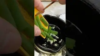 Perfect Mini Side Dish &ndash; Stir-Fried Green Beans 🍽️😋 #shorts #minicooking #miniaturecooking