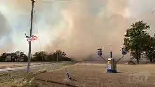 10-14-2020 Beecher City, Illinois Large Field Fire