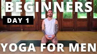 30-Min Beginners Yoga for Men: Breathe | Day 1 of 7-Day Challenge