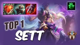 [Wild Rift] SETT TOP 1 - S12 RUSH Challenger ranked game + build