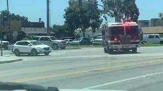 OCFA Engine 17 responding w Los Alamitos police department