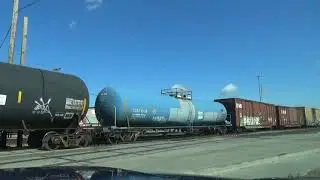 UP #4380 Leads Manifest Freight Train