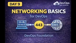 Day 9 | Networking Basics for DevOps | IP, Ports & DNS Explained | in Hindi🚀