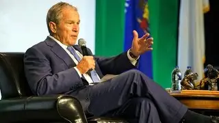 Former President Bush George W. Bush speaks at Wisconsin Lutheran College