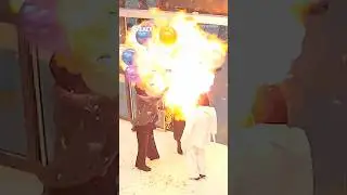 Party balloons explode in giant FIREBALL burning birthday girl&rsquo;s face as surprise goes badly wrong