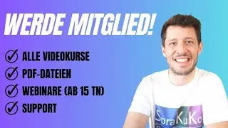 Werde Mitglied in meiner Online-Schule und lerne regelm&auml;&szlig;ig Deutsch!