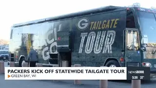 Green Bay Packers kick off state-wide tailgate tour