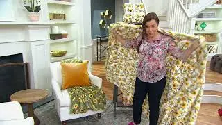 Berkshire Velvetsoft Sunflower 60x80 Throw on QVC