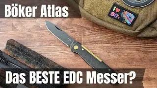 Böker Atlas Black Stonewash Brass: Das Beste Günstige EDC-Messer? – Taschenmesser für den Alltag!