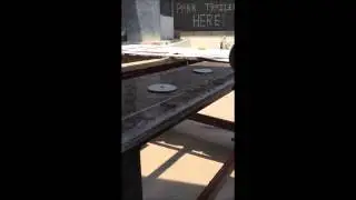 Weha Hybrid 3 Step Polishing Pads being used dry on Baltic Brown