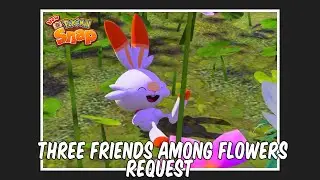 New Pokemon Snap - Three Friends Among Flowers Request [Park - Day]