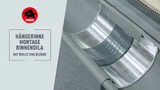 PREFA Schulungsvideo | 5.0.1.4  Hängerinne - Montage Rinnendila mit Wulst und Blende