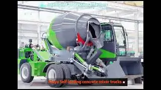 Revolutionizing concrete transportation with our cutting-edge self-loading concrete mixers!