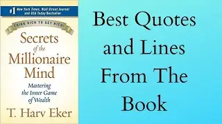 Best Quotes From Secrets of Millionaire Mind I T. Harv Eker #wealth