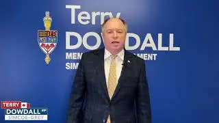 CMHA Mental Health Week- MP Terry Dowdall Simcoe -Grey