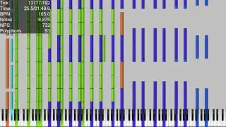 [Black MIDI] Dead Zone 1.09 Million Melody Only | Piano Magenda MOD Fix