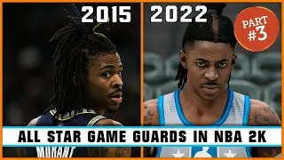 NBA All star game guards in NBA 2K [PART 3 - 2015 - 2022]