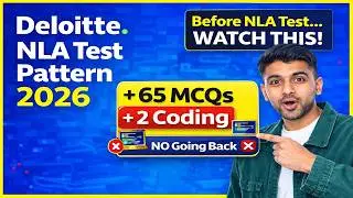 🔥Deloitte NLA Test Pattern Explained | MCQ + Coding | Official Structure #deloittenlatestpattern