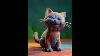 Whimsical CLAYMATION Brings Happy Cat to Life! #phonk #cat #hilariouscat